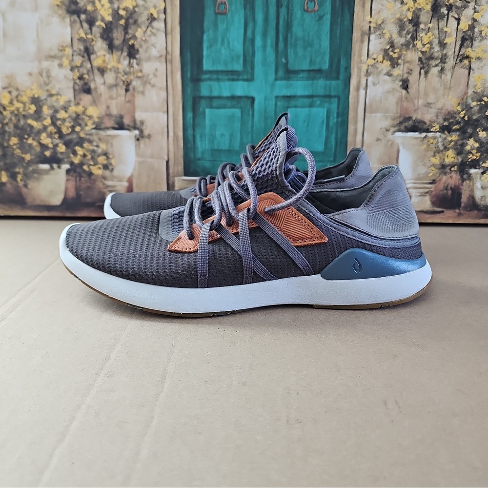 OluKai Mio Li Men's Athletic Shoes Size 10.5 Pavement/Vintage Indigo